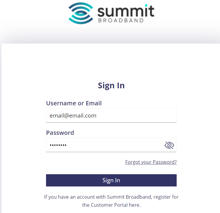 How Do I Access my Account Online? Summit Broadband Customer Support