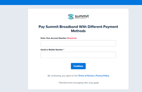 How do I create my online account? – Summit Broadband Customer Support