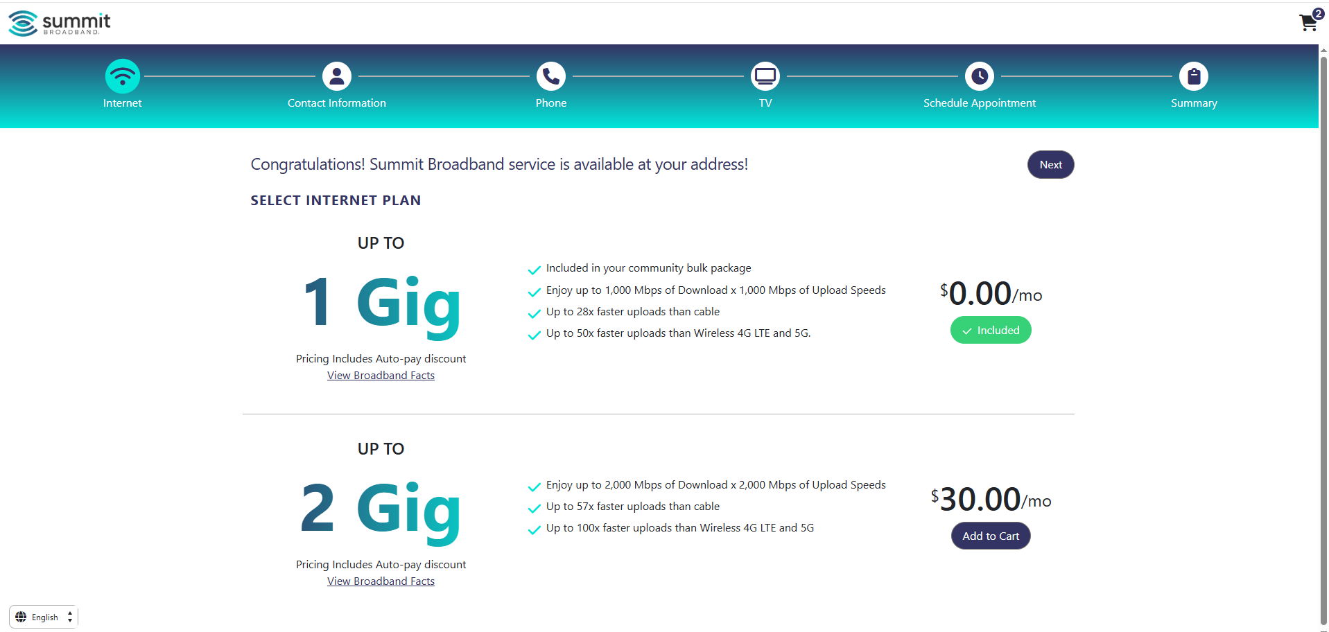 Can I order Summit Broadband services online? – Summit Broadband ...