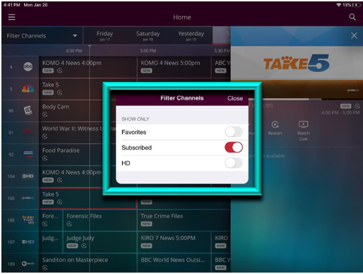 What Features Are In The SBB View IPTV Mobile Program Guide Summit 